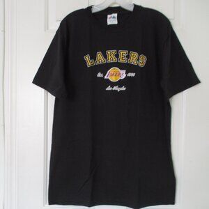 Majestic Mens S/S NBA Los Angeles Lakers Black Cotton T-Shirt - Size Small*